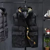 Giacche invernali Casual Gilet spessi da uomo Cappotti con cappuccio senza maniche da uomo Gilet da uomo imbottito in cotone caldo e tascabile