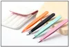 DHL FREE 4pcs /set WITH bags Colorful Stainless Steel Slanted Tip Beauty Eyebrow Tweezers Hair Removal Tools Lowest Price Best Promotion