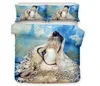 3D Wolf Printed Bedding Set Pattern Bed Clothes Comforter Cover Bed Sheet Sets Pillowcase Polyester301k