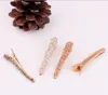 Europe Fashion Jewelry Women's Rhinestone Hairpin Hair Clip Dukbill Toothed Hair Clip Bobby Pin Lady Barrette GD16