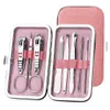 Nail Clippers 8Pcs Stainless Steel Nail Clippers Scissors Suit Set Kits Manicure Stainless Steel Art Women Fashion Dec