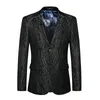 2019 Fashion Men Pattern Dance Blazer Coats Slim Fit Mane Business Wedding Stage Suit Jackor Single Breasted Formal Suit M-6 XL311L