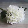 Artificial Hydrangea Flower 47cm Fake Silk Single Real Touch Hydrangeas 12 Colors for Wedding Centerpieces Home Party Decorative Flowers