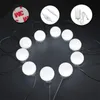 10 pièces vanité LED miroir lumière maquillage réglable Comestics miroir kits de lumière avec des lumières à intensité variable ampoule luminosité maquillage lumières
