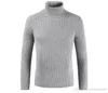 Men's Sweaters Mens Solid Color Turtleneck Designer Autumn Spring Bottoming Sweatshirts Male Slim Fit Tops