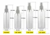 透明な空のスプレーボトル30ml / 50ml / 60ml / 80ml / 100ml / 120mlのプラスチックの小さい詰め替え可能な容器の空の化粧品容器DA329