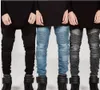 Yzbzjc homens vestuário jeans calças pista slim racer biker jeans moda hiphop skinny jeans para homens