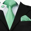 Set di cravatte da uomo di alta qualità 14 stile cravatta in seta tinta unita Jacquard per uomo