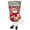 Kerstdecoraties Leuke kerstdecoratie Santa Claus ornamenten Stockcadeaubas sneeuwman rendier Decor Tree Supplies1