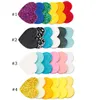 Bebés Meninas Glitter Coração Barrettes Kids Love arco-íris cor de doces Hairclips Heart Shaped clipe BB for Kids bonito cabelo Acessórios M1219