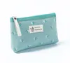 10pcs Cosmetic Bag Women Canvas Shivering Stampa Zipper Storage Bag 5Colors