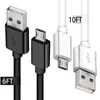 Cavi di ricarica dati Premium 2A Micro Type c Usb C 1m 2m 3m 50cm 25cm 150cm Cavo per samsung s6 s7 edge s8 S9 S10 htc