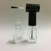Botella de esmalte de uñas de vidrio transparente de 4ml, herramienta de maquillaje, envases cosméticos vacíos, botella de vidrio para uñas con cepillo 111