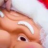 Maschera di Babbo Natale di Natale Maschera per feste coperta a pieno facciale Accessori per costumi di fantasia natalizia GB1585017