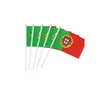 البرتغال باليد يلوحون يهز العلم للاستخدام في الأماكن المغلقة في الهواء الطلق، أقمشة بوليستر، جعل الأعلام الخاصة بك