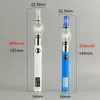 1 Stück Dab Pen Dry Herb Vaporizer Glaskugel Wachsöl Vape Pens eVod 510 Batterie UGO-V II USB Passthrough Vapes Herbal Vaporizer Starter Kits