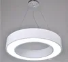 Minimalismo moderno Annulus LED Luzes Pingente Suspensão Pendurado Iluminação de Iluminação Pingente Luz Metal Metal Redondo Luminária Luminárias