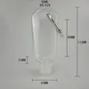 50 ml leere, nachfüllbare Alkoholflasche mit Schlüsselringhaken, durchsichtige Händedesinfektionsflasche aus transparentem Kunststoff für die Heimreise auf Lager
