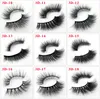 3D Norek fałszywe rzęsy Naturalne Nude Cross Grube Makijaż Oko Lashes 4 Style Pudełko do pakowania rzęs