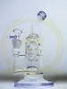 Hitman Bong Mobius HookahマトリックスFab Egg Recycler Grace Glass Bongの背の高いピンク緑青紫色の石油リグカラーコロナヒットマンDabブラウンウォーターパイプ