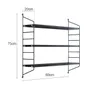 Wall shelf iron wall hanging non perforated TV walls decoration creative bookshelf, bedroom wall hanging partition