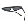 Vintage Cateye Party Sunglasses Full Rhinestones Sun Glasses Women Black Triangle Frame Fashion Designer UV400 Wholesale