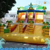 Yard Bounceau de dinosaure gonflable grand château de glissière gonflable colorée pour les enfants jeu