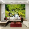 Large TV background wall paper Living room modern landscape scenery mural 3d waterfall wallpaper