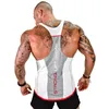 Mens Bodybuilding Tank Tops Ginásios Fitness Sleeveless Camisa Masculina Algodão Treino Crossfit Marca Roupas Casuais Singlet Sling Colete