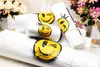 Sacchetti di plastica portatili trasparenti del fronte di sorriso Borse per la spesa multiuso impermeabili della maglia del materiale fresco su misura 200pcs / lot di alta qualità
