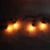 Holiday Lighting LED Strings S14 24pcs Bulb Outdoor Yard String Light with Black Lamp Wire