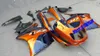 Fairings ustawione na Kawasaki Nija ZZR1100 93 95 96 99 00 01 Bodywork ZX11 1993 2001 ZZR1100D Orange Cyan Fairing Kit+Prezenty ZD38