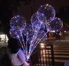 Luces LED Balloons Night Lighting Bobo Ball Multicolor Decoración Blema de boda Decoración Bright Bright más ligero Wit1780126