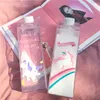 1PCS Creative sakura strawberry 550ml Square Water Bottle Milk Box portable my drinking bottle BPA Free for Girl Kid School