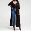 Womens Coats Långärmad Office Lady Casual Chiffon Cardigan Solid Färg Mode Lace Up Jacket Vår Sommar Kardigan För Kvinnor