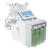 Stor pump! DHL-frakt 6In1 Aqua Hydra Facial Water Dermabrasion H2O2 Oxygen Spray RF Bio Lyft Spa Facial Skin Deep Clean Machine