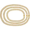 15MM Miami ghiacciato Collane a maglia cubana per uomo Lungo spesso pesante Grande Hip Hop Donna Catene in oro argento Rapper Gioielli Dropshippin198E