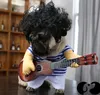 Pet Dog Guitarist Transfiguration Dress Funny Take Guitar Costume Bago Funny Playing Guitar Clothes Pet dog transformation outfit suit