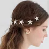 nuova moda stella marina placcata argento forcine da sposa fermaglio per capelli gioielli per capelli da sposa clip a U vendita calda