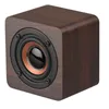 Nieuwe ontwerper Q1 Mini Portable houten Bluetooth -luidspreker subwoofer voor smartphone tablet laptop draadloos voor mobiele telefoon