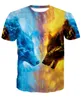 2018 Moda Camiseta Homens Espaço Galaxy Impresso 3d T-shirt Desgaste Da Rua de Manga Curta Casuais T Plus Size