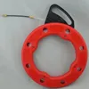 Freeshipping 30M FRP Fish Belt Reel Puller Duct Air Duct Puller Cable Cable Red Duct Rodrigue Line Machine Puller