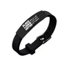 Black Lives Matter Armbänder Armreif für Männer Frauen New Fashion American Protest Schwarz Edelstahl Silikon Buchstaben Armband Schmuck Geschenke