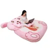 DoRimytrader Kawaii мультфильм розовый кролик beanbag мешок мягкий плюшевый кролик кровать диван матрас ковер татами украшение для девочки подарок Dy60848