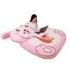 Dorimytrader Kawaii Cartoon Pink Rabbit Beanbag Morbido peluche Bunny Letto Divano Materasso Tappeto Tatami Decorazione per la ragazza Regalo DY60848