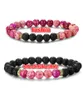 Bracelets de roche de lave de mode pour hommes femmes pierre naturelle empereur diffuseur d'huile essentielle perles bracelet bijoux à bricoler soi-même faits à la main en vrac