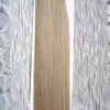 100 Pieces Brazilian Virgin100g Remy Micro Beads Hair Extensions In Nano Ring Links Human Hair Straight 9 Colors Blonde European Hair