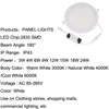 LED panneau Lumières 3W 4W 6W 9W Ultra Thin Spot LED AC85-265V ronde encastré Spot Light Lamp For Living LED plafonnier