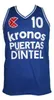 Drazen Petrovic #10 Kronos Puertas Dintel Euro Retro Basketball Jersey maschile Numero Numero personalizzato Maglie