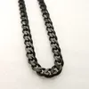 A granel, 5 uds., lote de 5mm/8mm, 24 '', collar de cadena lisa negra de acero inoxidable, joyería fresca de moda para hombre, regalos de alta calidad